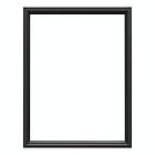NorDan fast fönster Tanum BlackLine Aluminium svart RAL 9005 trä/alu FF18X17ALU-BL