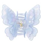 Dark Butterfly Hair Claw Light Blue