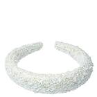 Dark Tweed Hair Band Broad Teal