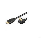 MicroConnect HDMI - HDMI High Speed with Ethernet (angled) 1m