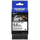 Brother HSe-221E krymptejp svart text vit tejp 9mm (original)