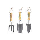 Parkside Lot de 3 outils de jardin, en acier inoxydable