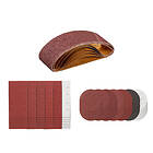 Parkside Set de feuilles abrasives pour ponceuse à bande vibrante ou excentrique