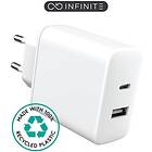 eSTUFF Infinite PD Wall Charger USB-C + USB-A