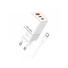 Beline BELI02751 GaN väggladdare med USB-C-kabel 2xUSB-C,USB-A 65W