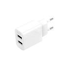 XO L109 dubbel USB-väggladdare med USB-C-kabel 2,4A