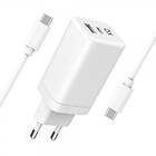 Xqisit 50860 Wall Charger 65W GaN USB-C PD/USB-A