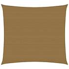 vidaXL Solsegel 160g/m² taupe 3x3 m HDPE 311384