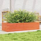 vidaXL Odlingslåda vaxbrun 110x40x23 cm massiv furu 847230