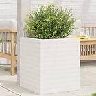 vidaXL Odlingslådor vit 40x40x46 cm massiv furu 3282400