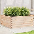 vidaXL Odlingslåda 110x110x46 cm massivt furuträ 3282434