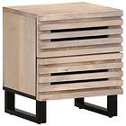 vidaXL Sängbordet 40x33x46 cm massivt blekt mangoträ 377432