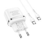 Hoco N24 USB-C Med USB C Kabel 20W