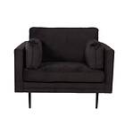 Venture Home Fåtölj Boom Sammet Single Chair Velvet Black+Black Legs for Sofa GR19269