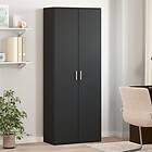 vidaXL Skåp svart 70x35x180 cm konstruerat trä 3276659
