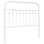 vidaXL Huvudgavel metall vit 100 cm 376678