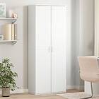 vidaXL Högskåp vit 70x35x180 cm konstruerat trä 3276658