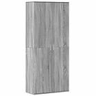 vidaXL Högskåp grå sonoma 80x35x180 cm konstruerat trä 3276656