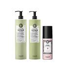 Maria Nila Structure Repair Shampoo & Conditioner 2x1000ml Cream Heat Spray 150ml