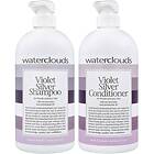 Waterclouds Violet Silver Duo