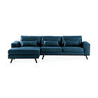 Trademax Copenhagen Divansoffa Sammet Blå 795832