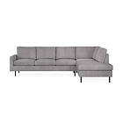 Trademax Peppe 4-sits Soffa med Schäslong Höger Grå 1490113