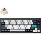 Keychron Q2 MAX 65% Wireless Gateron Jupiter Brown Switch QMK/VIA (Nordic)