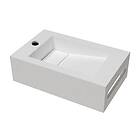 Lavabo Tvättställ Asti 500x350 mm Solid Surface 31x50 håndvask, hvid 23008