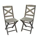 Baltic Garden Klappstol Wilmer WILMA folding chair 2-pack ashgrey 500361-3