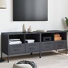 vidaXL Tv-bänkar 2 st antracit 68x39x50,5 cm kallvalsat stål 843047
