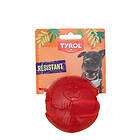 Tyrol Hundleksak Play Strong boll Röd 8 cm