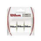 Wilson Unisex greppband Pro Overgrip perforerad, vit, 3 stycken, WRZ4005WH