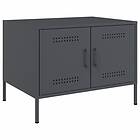 vidaXL Soffbord antracit 68x50x50,5 cm kallvalsat stål 843032