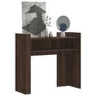 vidaXL Konsolbord brun ek 100x35x90 cm konstruerat trä 848471