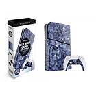 MAXX TECH PS5 Slim + Controller Faceplates Blue Wave Camo