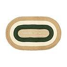 Dixie Elin striped oval jutematta 92x150 cm Green