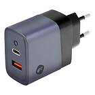 Forcell F-Energy Väggladdare GaN 45W 1xUSB-C 1xUSB-A 4A PD QC 4,0