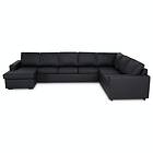 Scandinavian Choice Hörnsoffa Crazy XL med Divan 4+2 divan Svart PU 514150