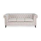 Manor House 3-sitssoffa Chesterfield Deluxe Sammet 3-sits Soffa 653674