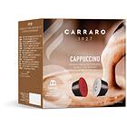 Carraro 1927 Cappuccino Dolce Gusto -kompatibel kaffekapsel. 8+8 st.