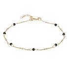 Snö Of Sweden Harper Chain Anklet Gold/Black