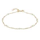 Snö Of Sweden Harper Chain Anklet Gold/Light Green