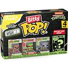 Funko Bitty POP! TMNT actionfigurset 4-pack (Splinter, Raphael, Rocksteady)