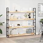 vidaXL Svävande hyllor 2 st 140x20x4 cm obehandlat massivt akaciaträ 3279436