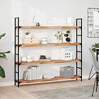 vidaXL Svävande hyllor 2 st 140x20x4 cm behandlat massivt akaciaträ 3279596