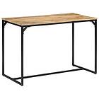 vidaXL Matbord 110x55x75 cm massivt grovt mangoträ 374078