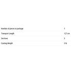 Mivardi Atomium Sh Carpfishing Rod 2 Sections Silver m 3,5 Lbs