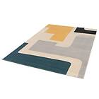 Bobochic Tapis poils ras MONIQUE motif abstrait jaune 160x230