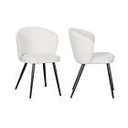 Bobochic Lot de 2 chaises ALICIA Tissu