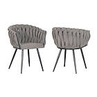 Bobochic Lot de 2 fauteuils table CHARLOTTE Tissu